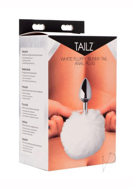 Tailz Fluffy Bunny Tail Anal Plug - White