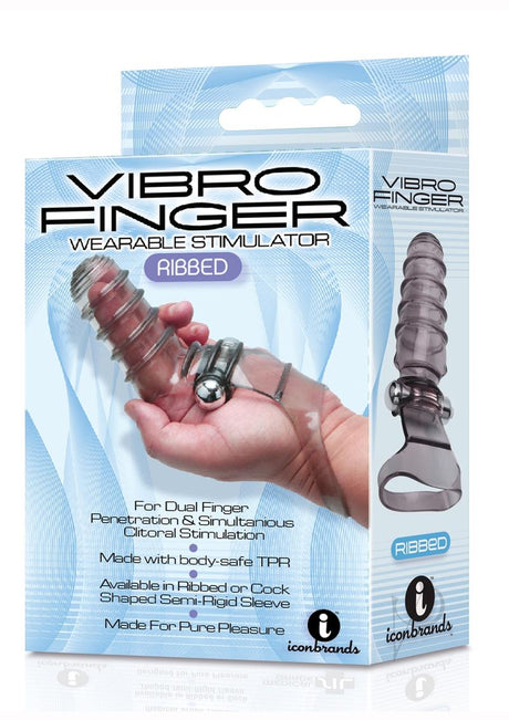 The 9's - VibroFinger Massager - Grey