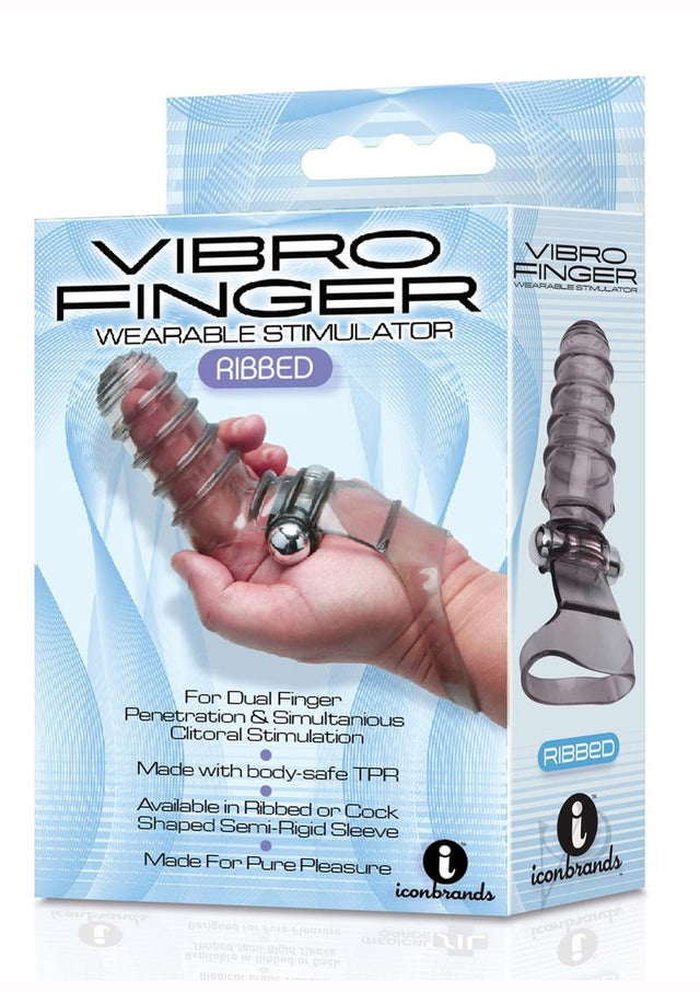 The 9's - VibroFinger Massager - Grey