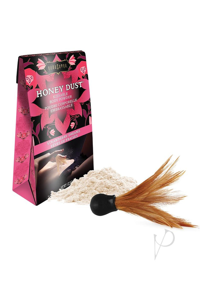 Kama Sutra Honey Dust Kissable Body Powder Strawberry Dreams 1oz