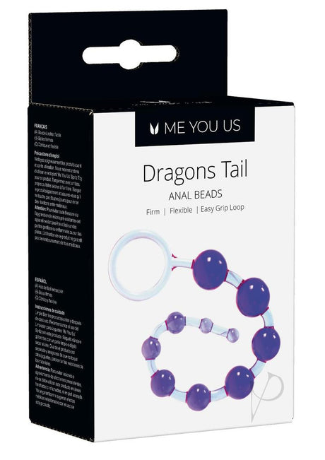 ME YOU US Dragons Tail Anal Beads - Violet