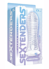 The 9's - Vibrating Sextenders, Ribbed - Clear