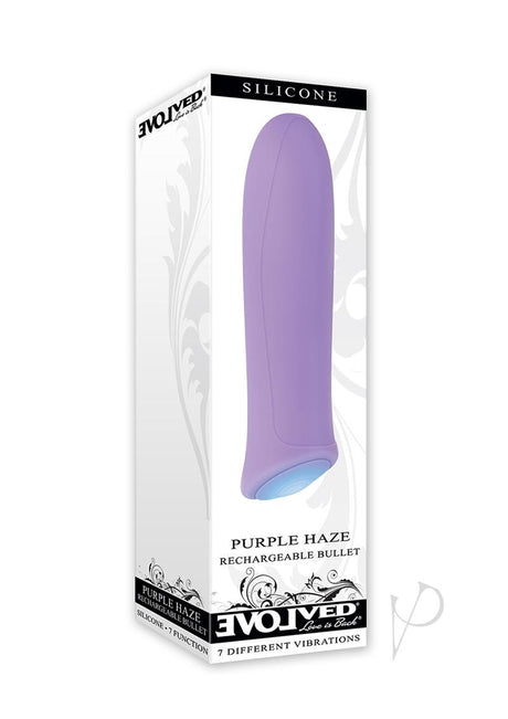 Purple Haze Rechargeable Silicone Bullet - Purple