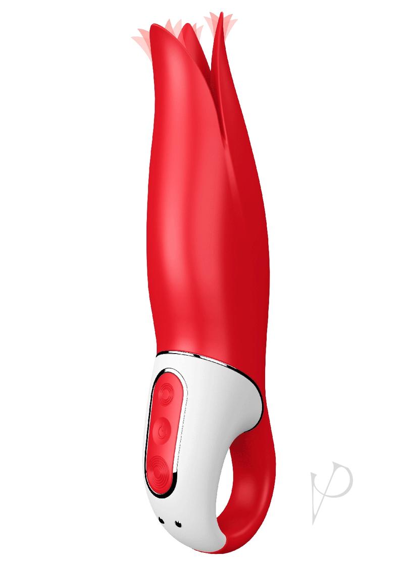 Satisfyer Power Flower Vibrator - G-Spot and Clit Vibrator - Red