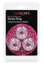 Stacker Rings Silicone Cock Rings 3 Piece - Clear