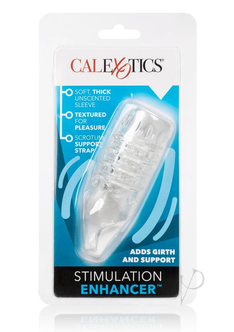 Stimulation Enhancer Textured Penis Sleeve 4.25in - Clear