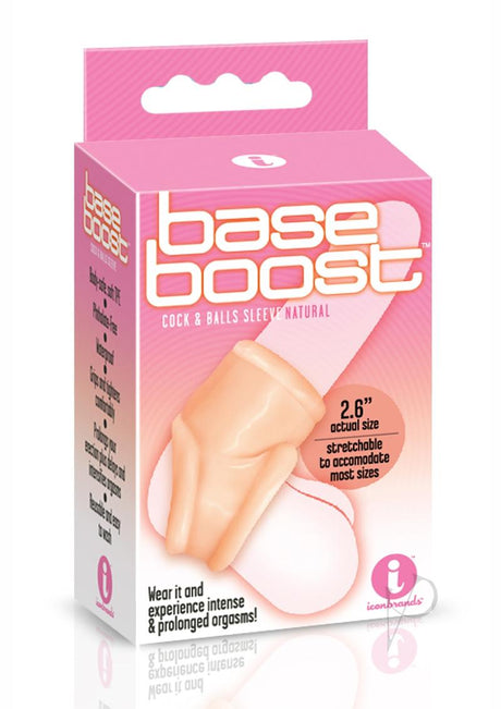 The 9's - Base Boost Cock and Balls Sleeve - Vanilla