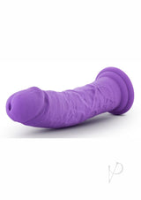 Ruse Jammy Silicone Dildo 8in - Purple