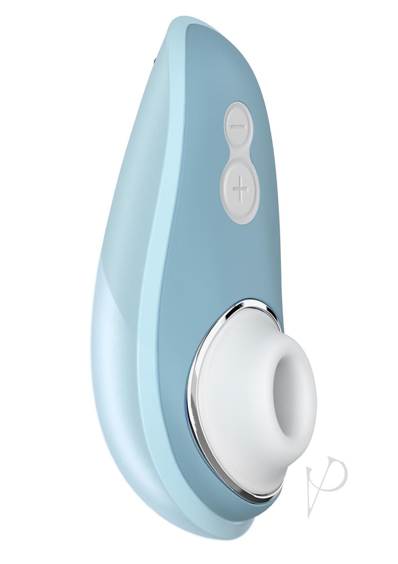 Womanizer Liberty Rechargeable Silicone Clitoral Stimulator - Powder Blue