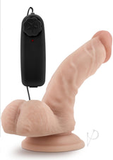 Dr. Skin Silver Collection Dr. Ken Vibrating Dildo with Wired Remote Control 6.5in - Vanilla