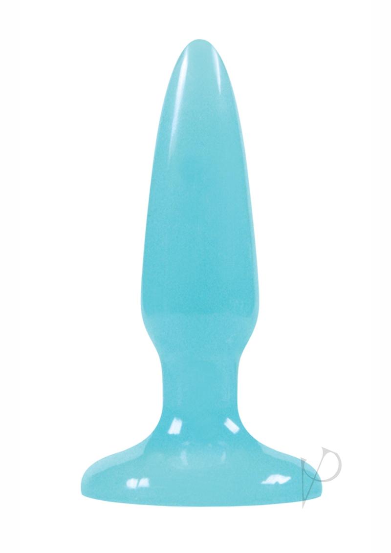 Firefly Pleasure Plug Mini Butt Plug Glow In The Dark - Blue