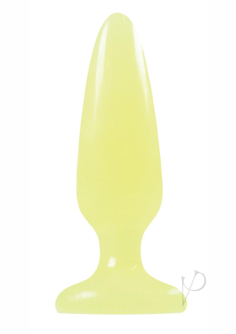 Firefly Pleasure Plug Butt Plug Glow In The Dark - Yellow