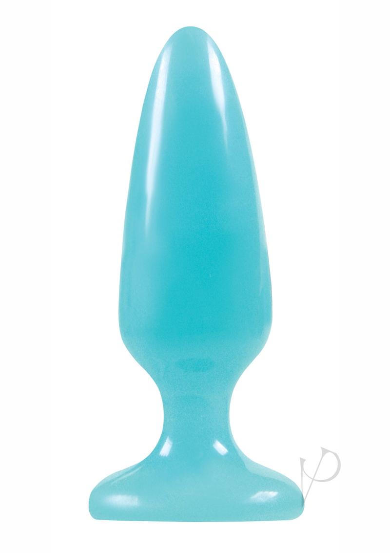 Firefly Pleasure Plug Butt Plug Glow In The Dark - Blue