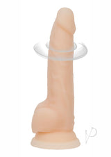 Naked Addiction Silicone Rechargeable Vibrating and Rotating Dildo 8in - Vanilla