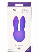 Sincerely Peace Vibe Silicone Rechargeable Vibrator - Purple