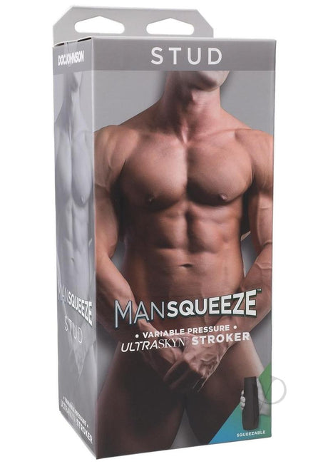 Man Squeeze Stud Ultraskyn Masturbator - Butt - Vanilla