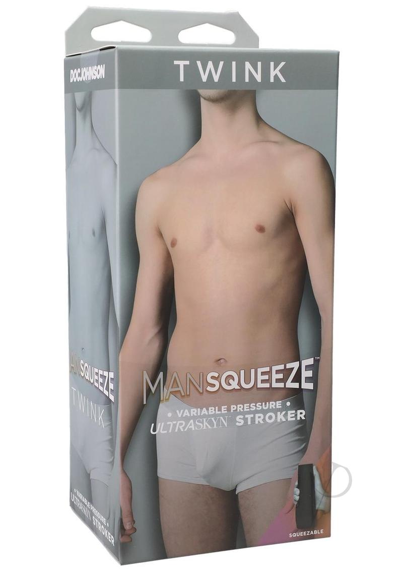 Man Squeeze Twink Ultraskyn Masturbator - Butt - Vanilla