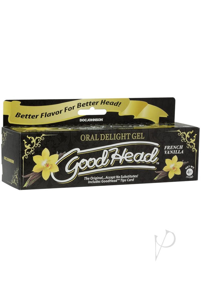 GoodHead Oral Delight Gel Flavored French Vanilla 4oz