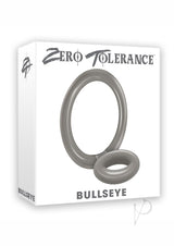 Zero Tolerance Bullseye Double Loop Cock Ring with Ball Strap - Smoke