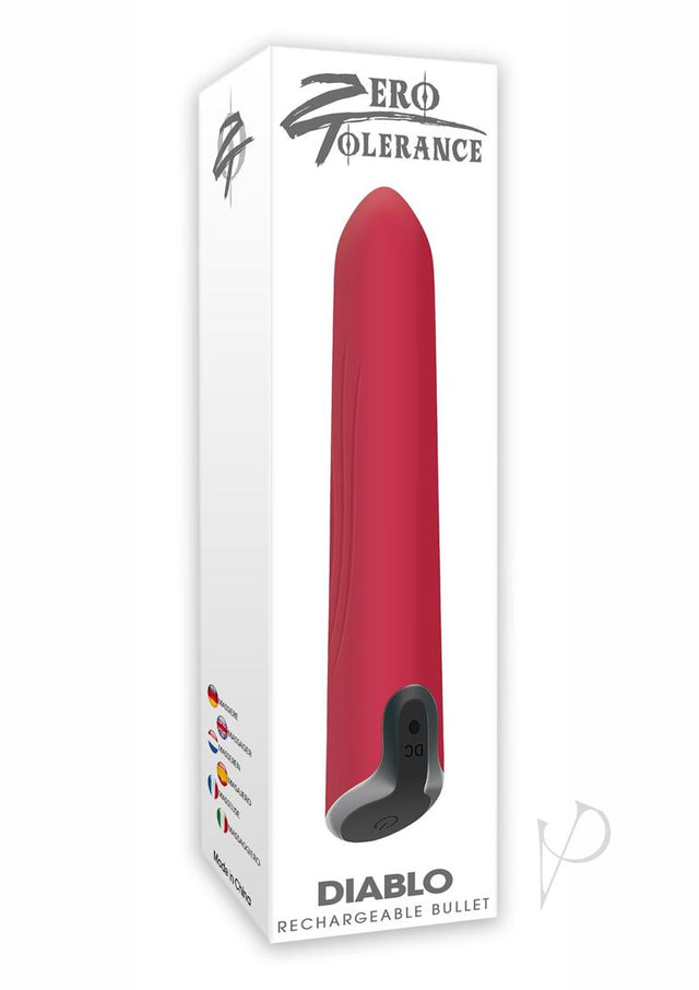 Zero Tolerance Diablo Rechargeable Silicone Bullet - Red