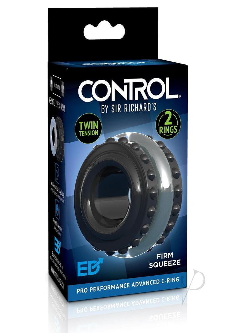 Sir Richard's Control Pro Performance Advanced Cock Ring - Black/Grey