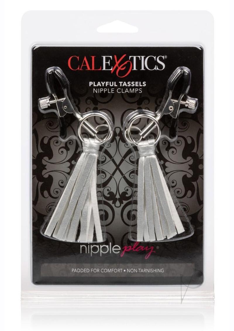 Nipple Play Playful Tassels Nipple Clamps - Silver