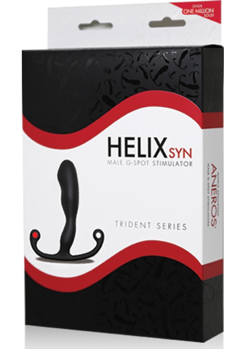 Trident Series Helix Syn P-Spot Stimulator - Black