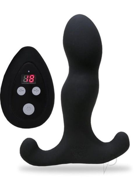 Aneros Vice 2 Vibrating Silicone P-Spot Stimulator with Remote Control - Black