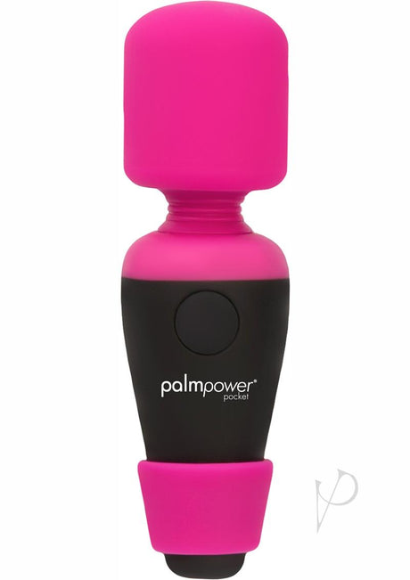 PalmPower Pocket Silicone Rechargeable Mini Wand Massager - Pink