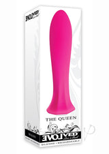 The Queen Rechargeable Silicone Vibrator - Pink