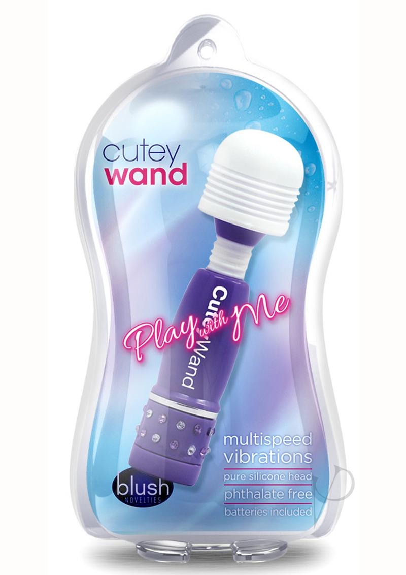 Play with Me Cutey Wand Massager - Purple