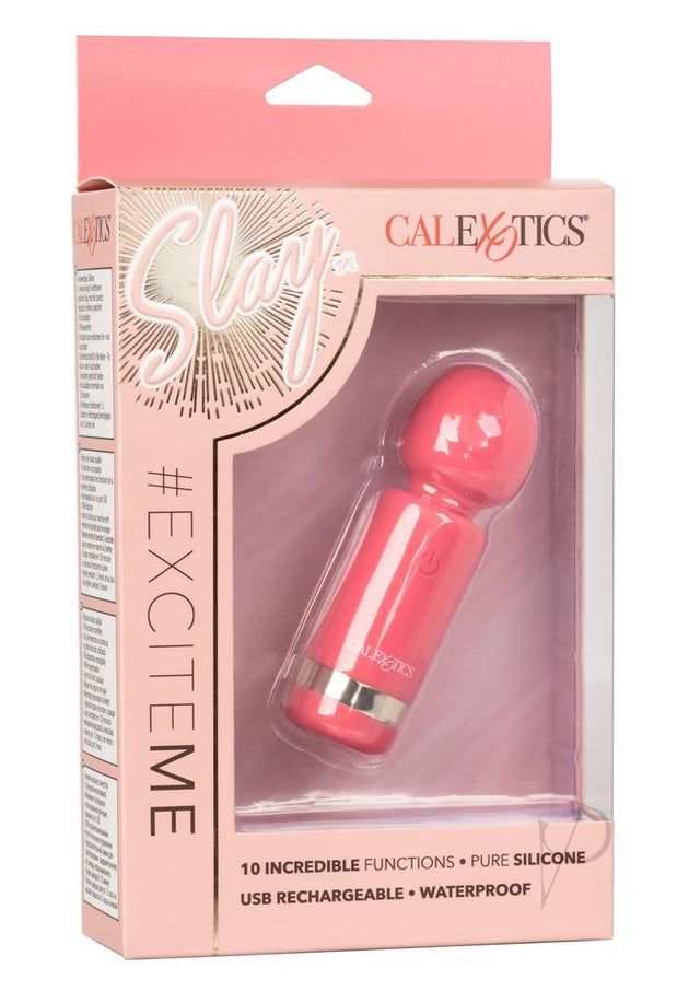 Slay Exciter Silicone Rechargeable Massager - Pink