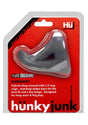 Hunkyjunk Slingshot Silicone 3 Ring Teardrop Cock Ring - Gray