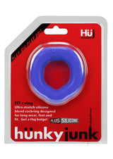 Hunkyjunk Fit Silicone Cock Ring - Blue