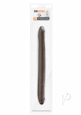 Dr. Skin Silver Collection Double Dildo 16in - Chocolate