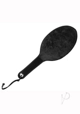 Strict Leather Round Fur Lined Paddle - Black