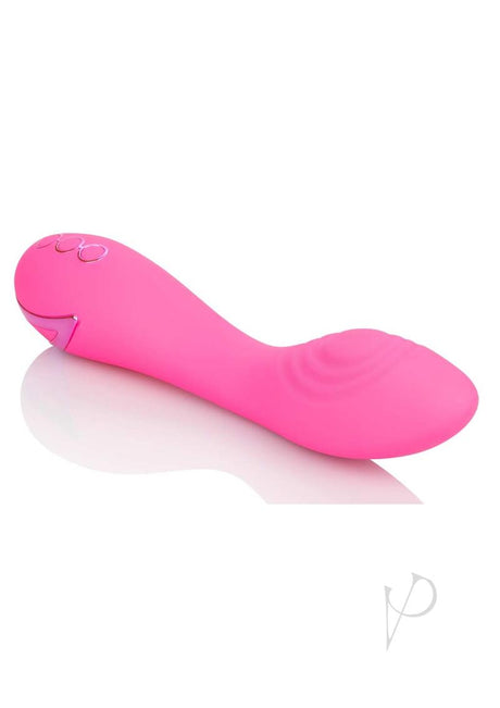 California Dreaming Surf City Centerfold Rechargeable Silicone Rabbit Vibrator - Pink