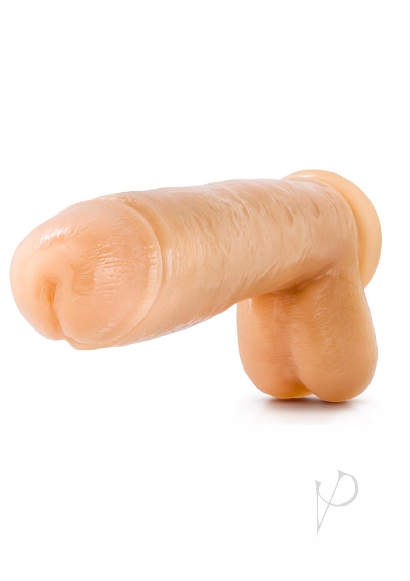 Hung Rider Butch Dildo with Balls 10.5in - Vanilla
