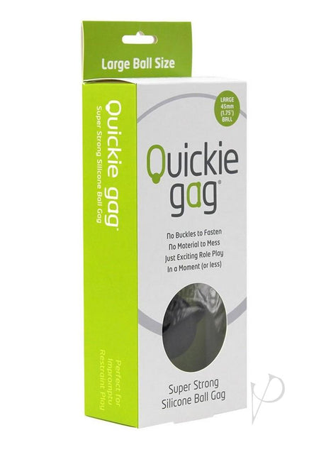 Quickie Gag Silicone Ball Gag Bondage Black