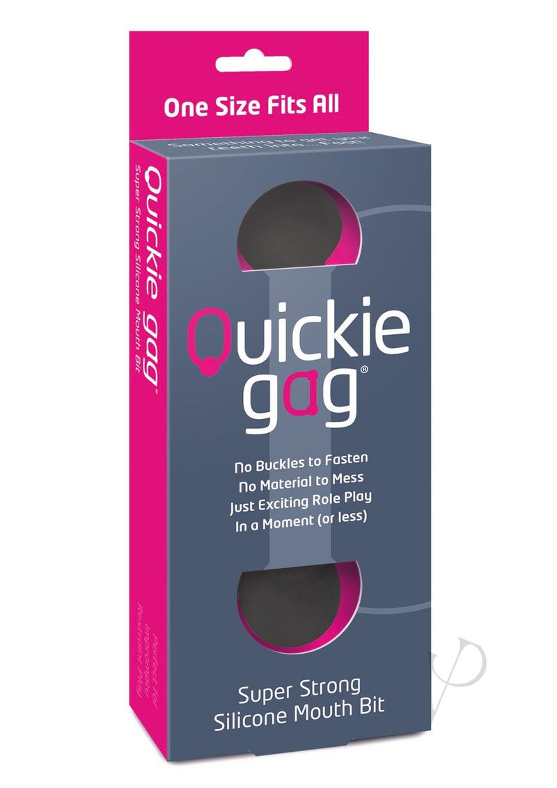 Quickie Gag Silicone Mouth Bit Black