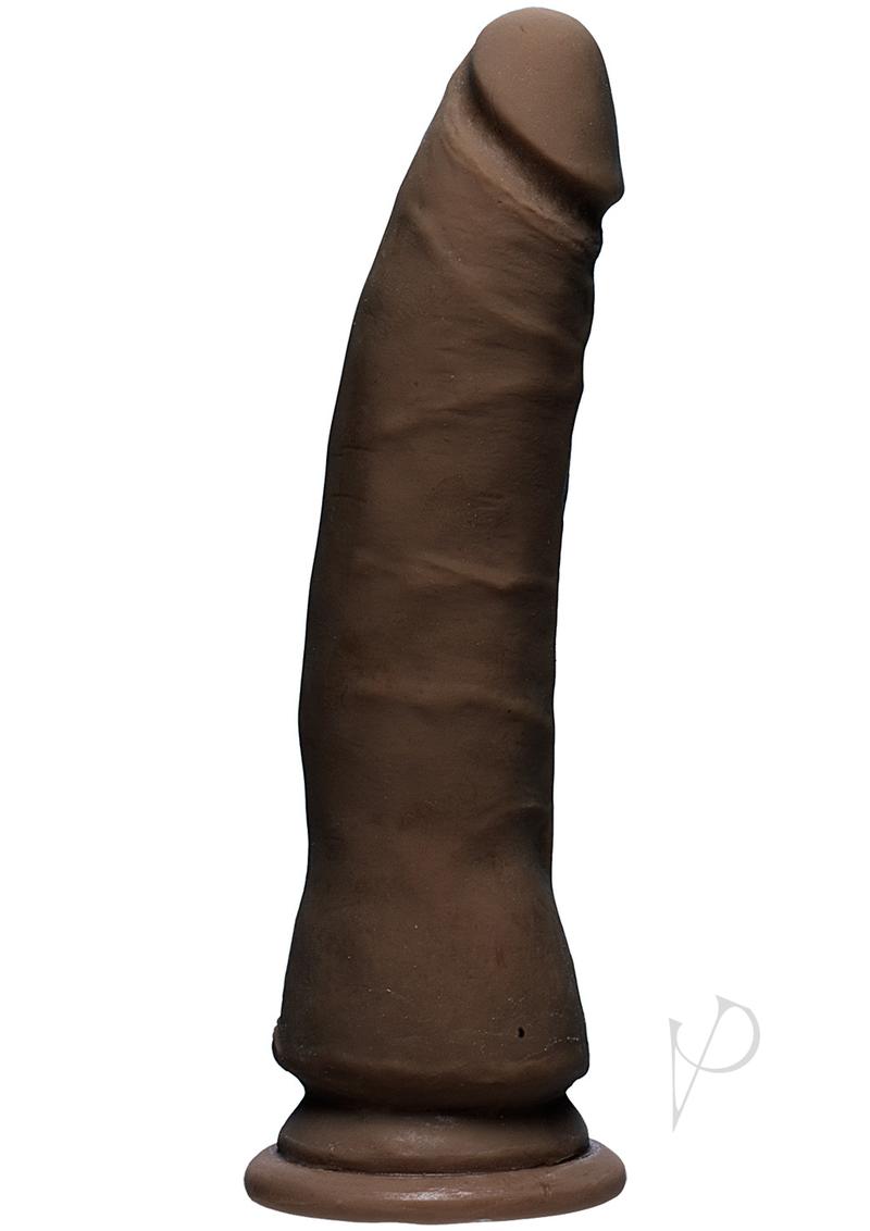 The D Thin D Ultraskyn Dildo 7in - Chocolate