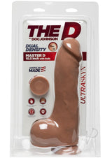 The D Master D Ultraskyn Dildo with Balls 10.5in - Caramel