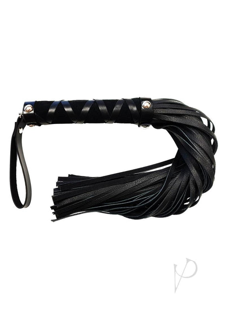 Rouge Short Leather Flogger - Black