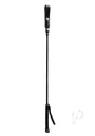 Rouge Fifty Times Hotter Long Riding Crop Slim Tip 24in - Black