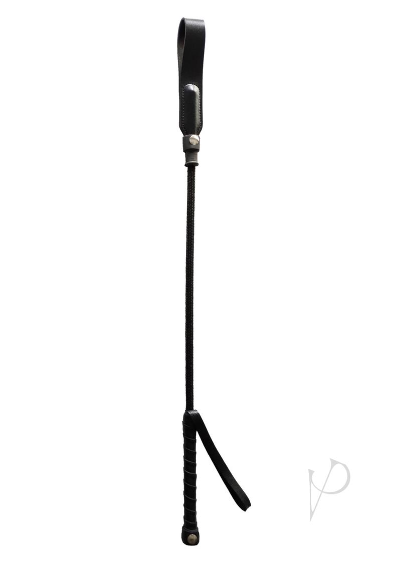 Rouge Fifty Times Hotter Short Riding Crop Slim Tip 20in - Black