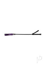 Rouge Fifty Times Hotter Short Riding Crop Slim Tip 20in - Purple