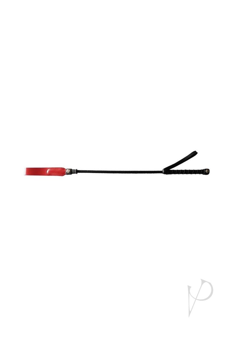 Rouge Fifty Times Hotter Short Riding Crop Slim Tip 20in - Red