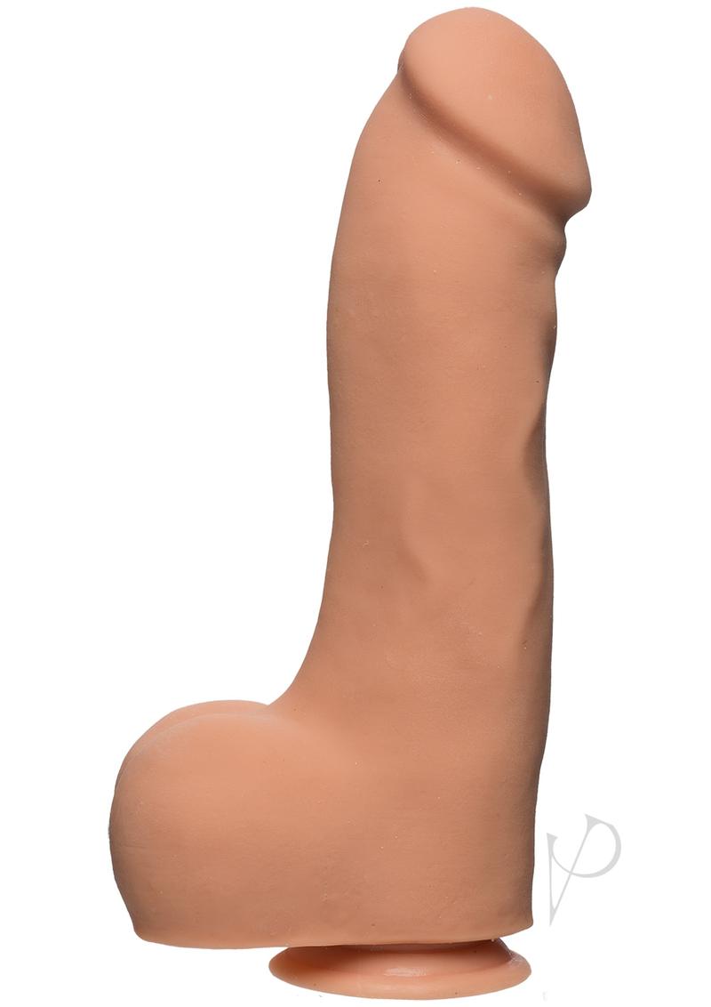 The D Master D Ultraskyn Dildo with Balls 12in - Vanilla