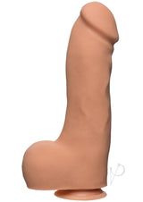 The D Master D Ultraskyn Dildo with Balls 12in - Vanilla