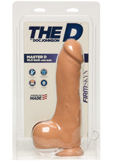The D Master D Firmskyn Dildo with Balls 10.5in - Vanilla